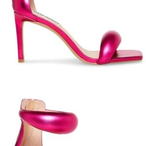STEVE MADDEN PARTAY PINK METALLIC SIZE 7.5